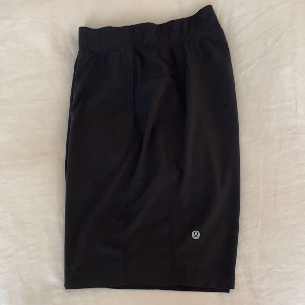 Black lululemon athletic shorts
